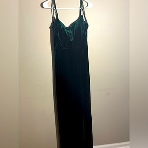 Emerald green dress